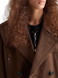 Double-Breasted Wool Coat