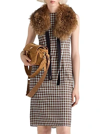 Checked Georgette Dress
