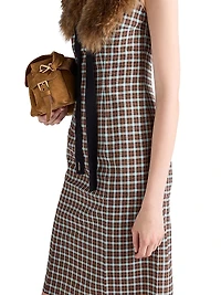 Checked Georgette Dress