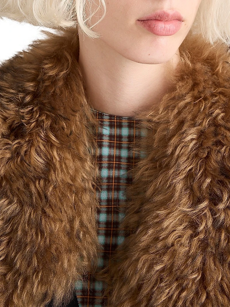 Checked Georgette Dress