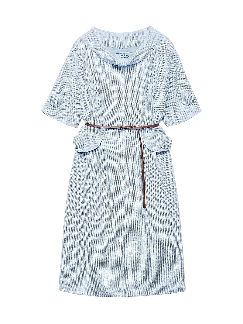 Mouliné Wool Knit Dress