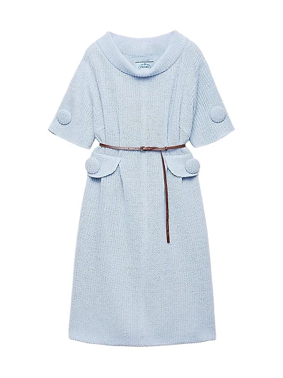 Mouliné Wool Knit Dress