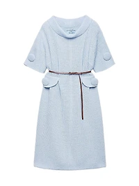 Mouliné Wool Knit Dress