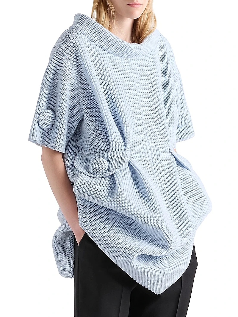 Mouliné Wool Knit Dress