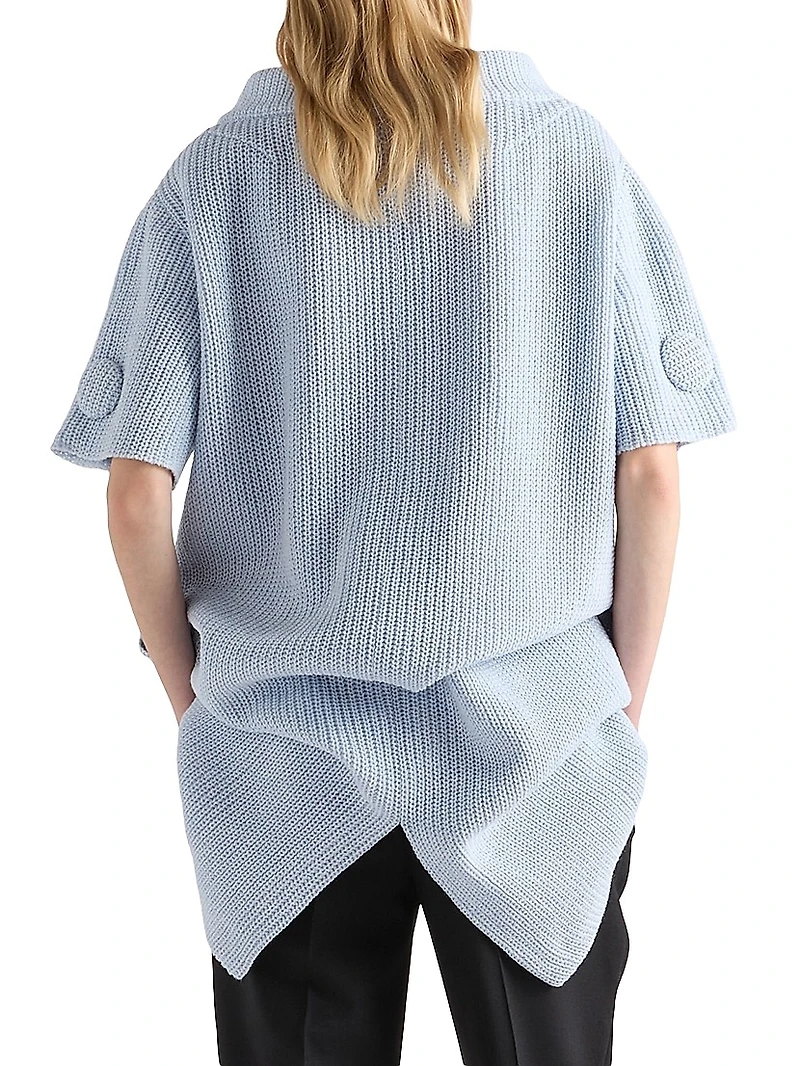 Mouliné Wool Knit Dress