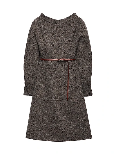 Mouliné Wool Dress
