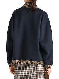Double Cashmere and Wool Bomber Jacket