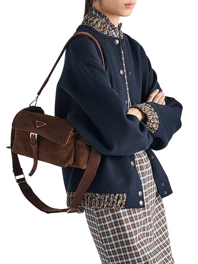 Double Cashmere and Wool Bomber Jacket