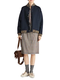 Double Cashmere and Wool Bomber Jacket