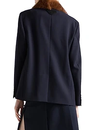 Single-Breasted Rush Stitch Jacket