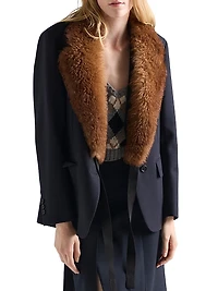 Single-Breasted Rush Stitch Jacket