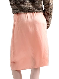 Washed Satin Skirt