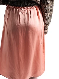 Washed Satin Skirt