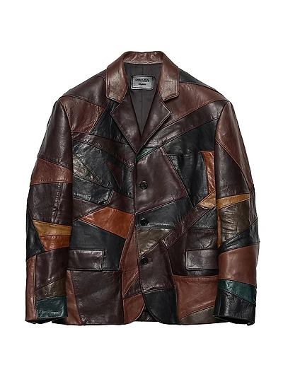 Patchwork Leather Jacket