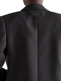 Single-Breasted Gabardine Jacket