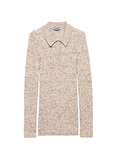 Wool and Linen Polo Sweater