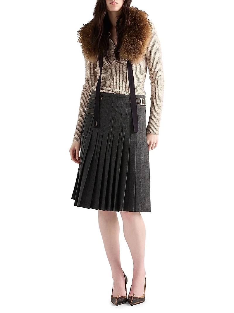 Wool and Linen Polo Sweater