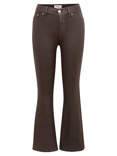 Bridget Boot High Rise Instasculpt Coated Crop Jeans