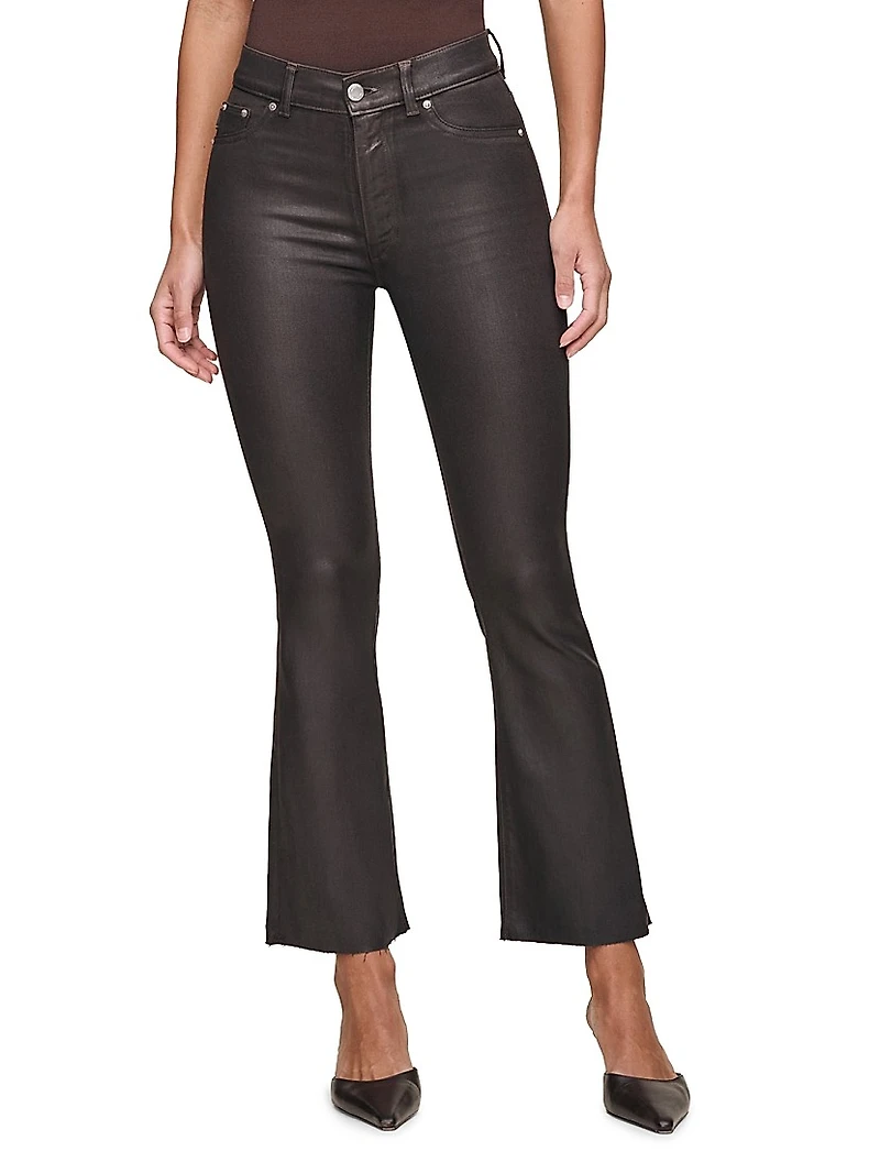 Bridget Boot High Rise Instasculpt Coated Crop Jeans