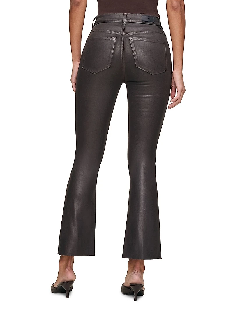 Bridget Boot High Rise Instasculpt Coated Crop Jeans