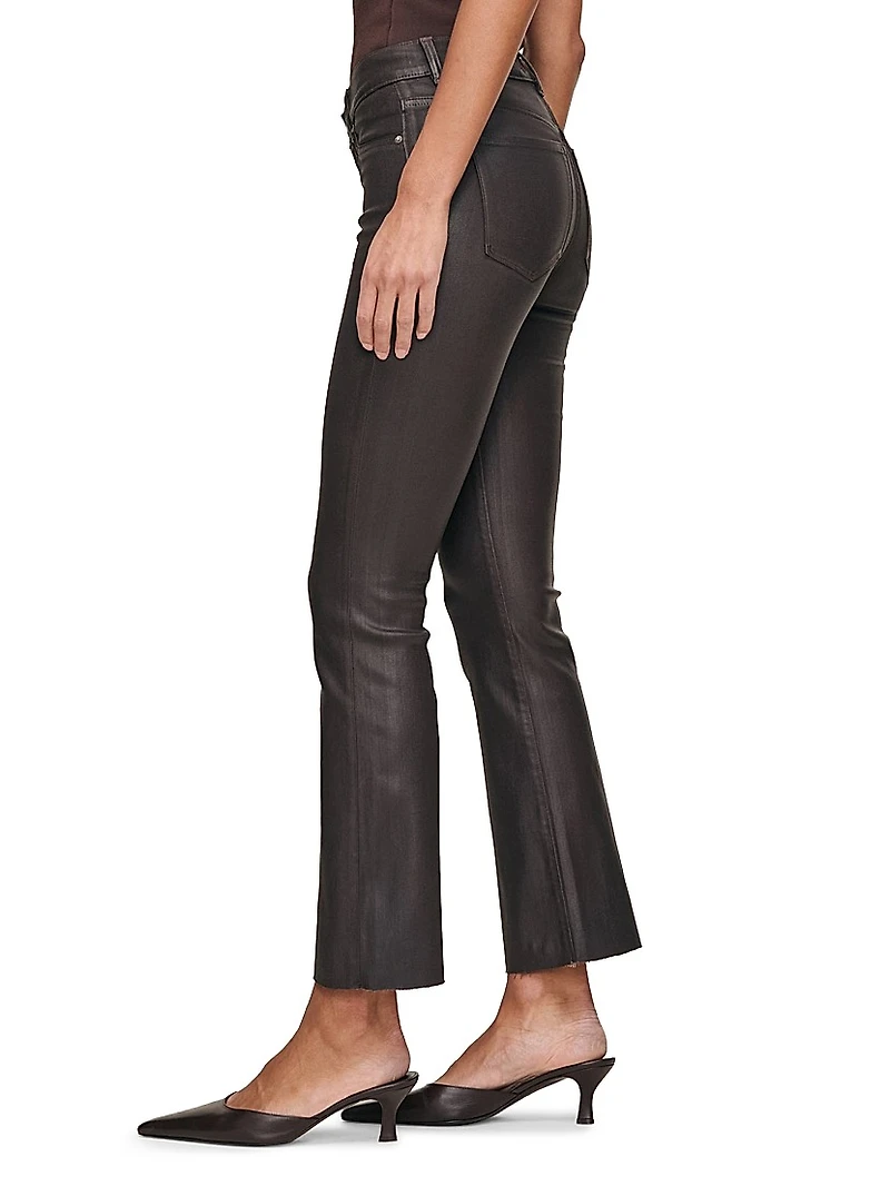 Bridget Boot High Rise Instasculpt Coated Crop Jeans