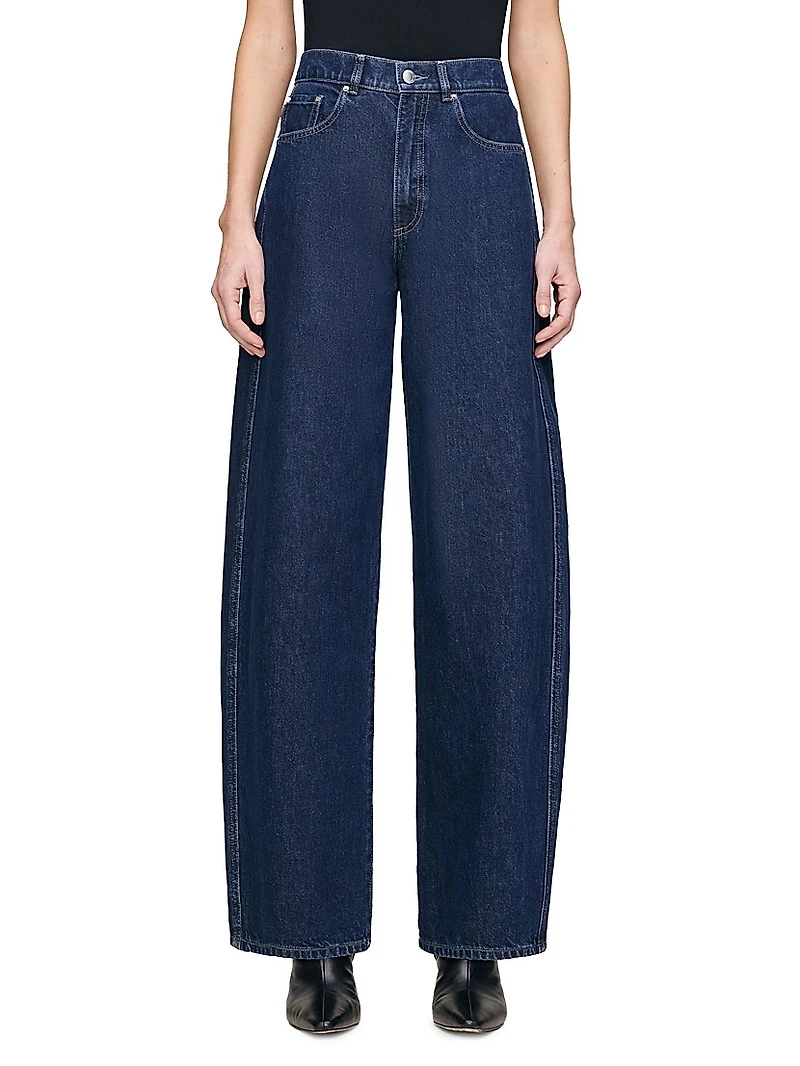 Taylor Relaxed Barrel High Rise Jeans