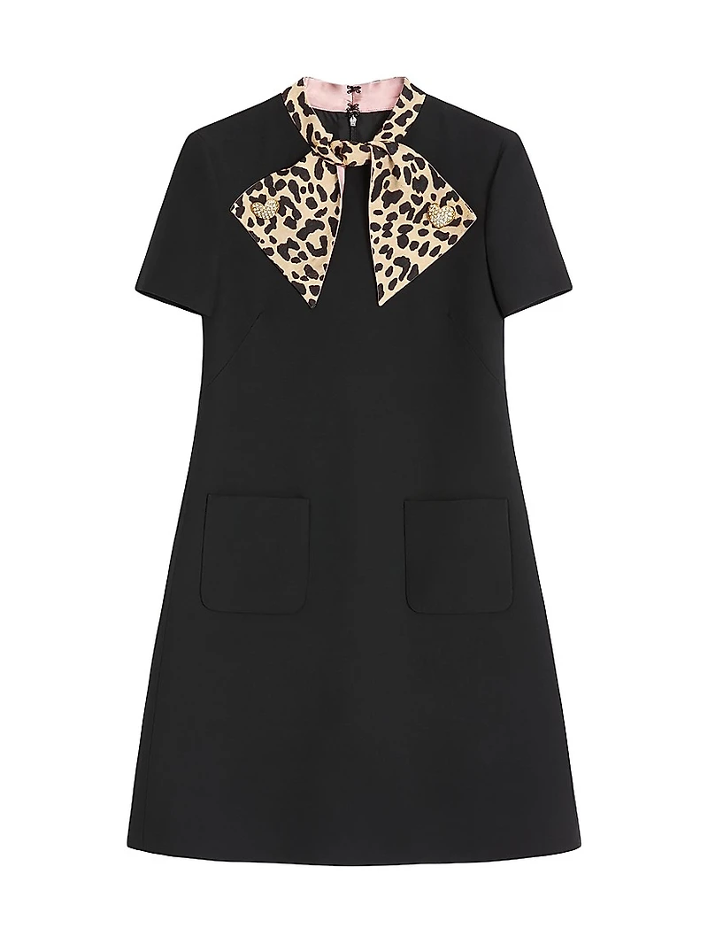 Crepe Couture Short Dress