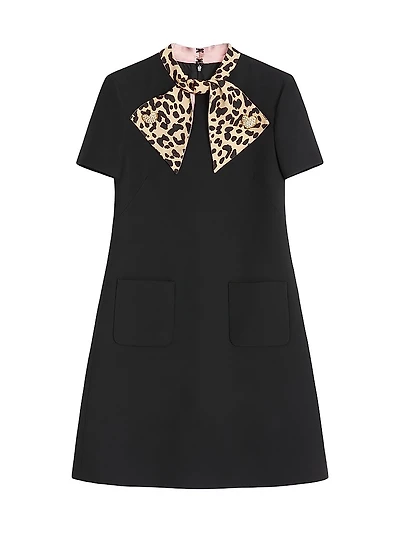 Crepe Couture Short Dress