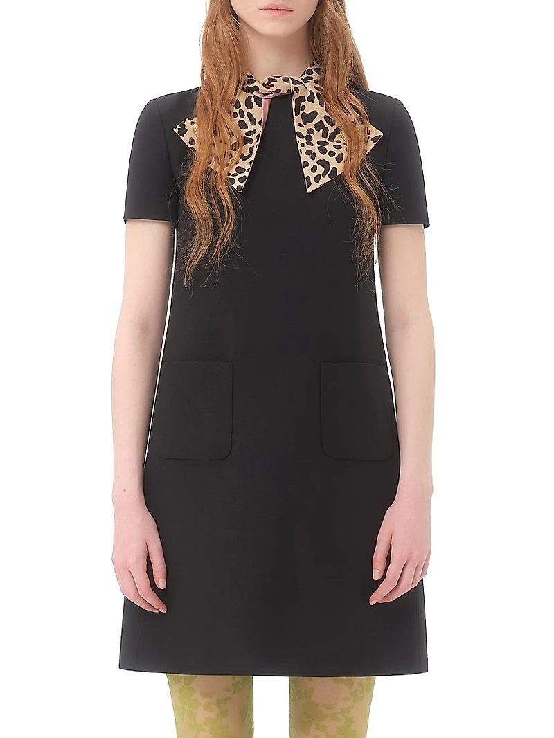 Crepe Couture Short Dress