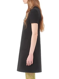 Crepe Couture Short Dress