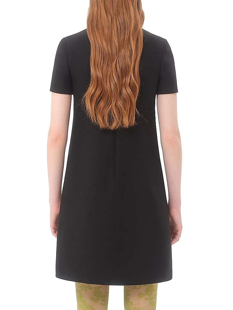 Crepe Couture Short Dress