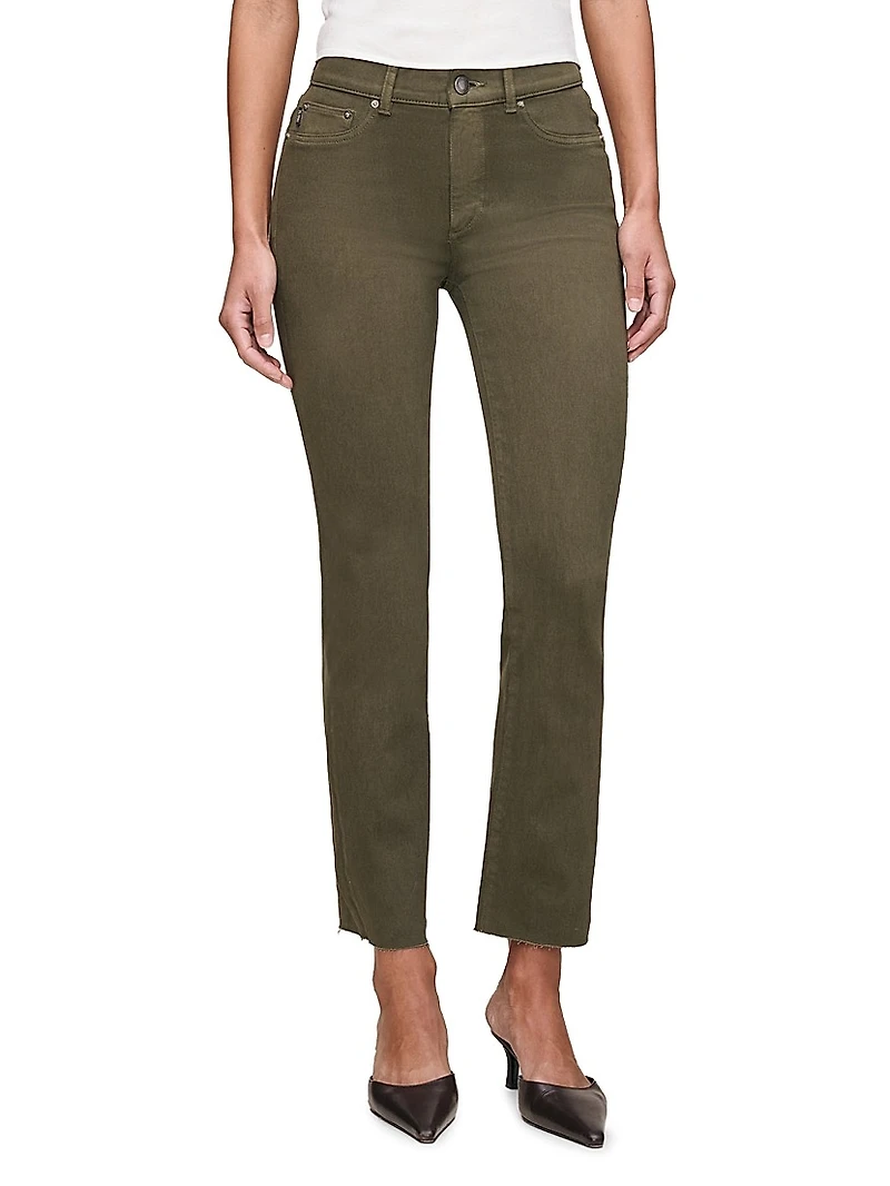 Mara Straight Mid Rise Instasculpt Ankle Jeans