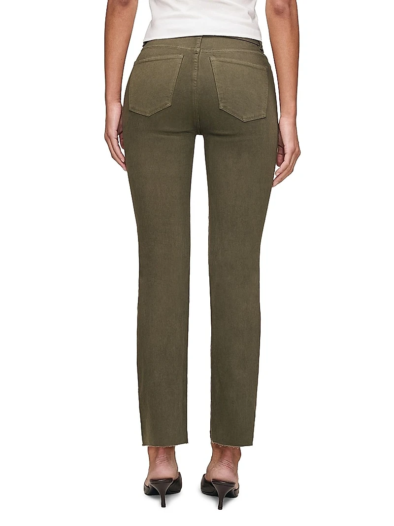 Mara Straight Mid Rise Instasculpt Ankle Jeans