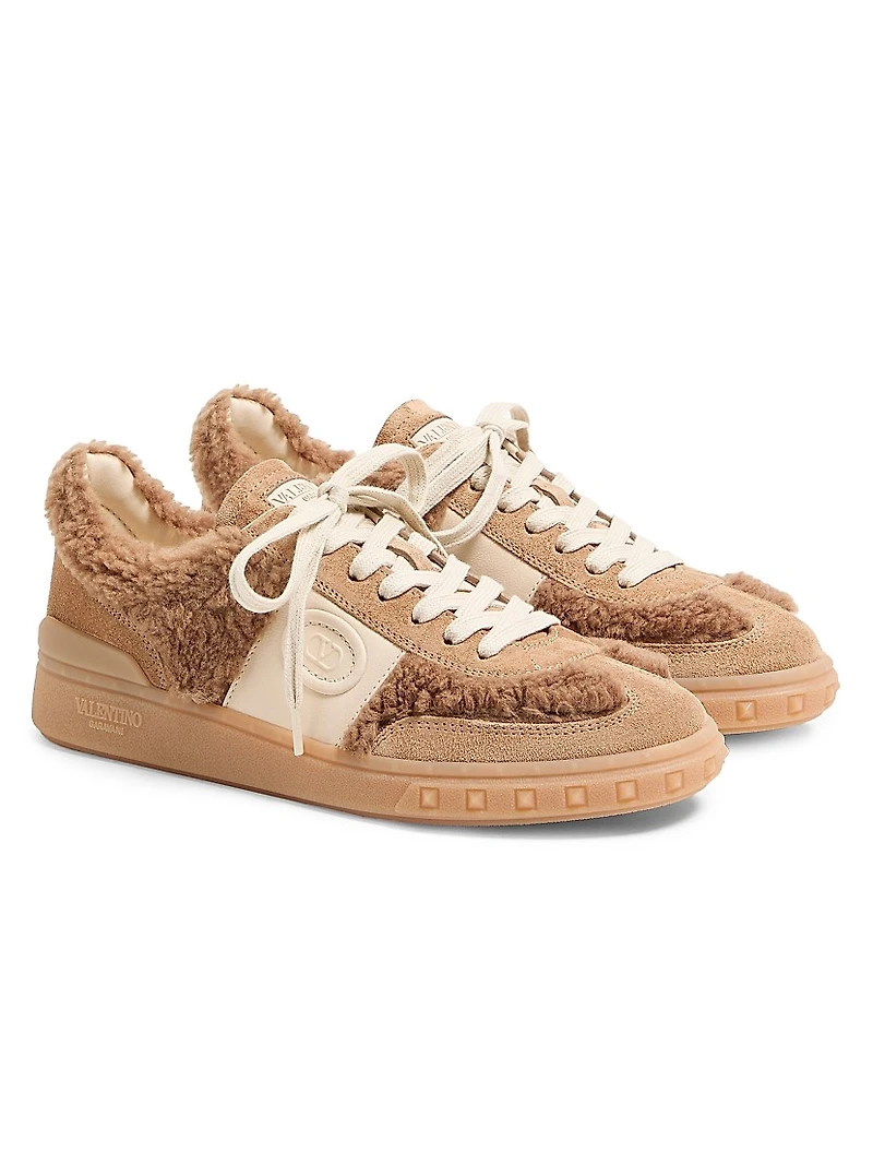 Upvillage Sneakers Wool and Crust Leather
