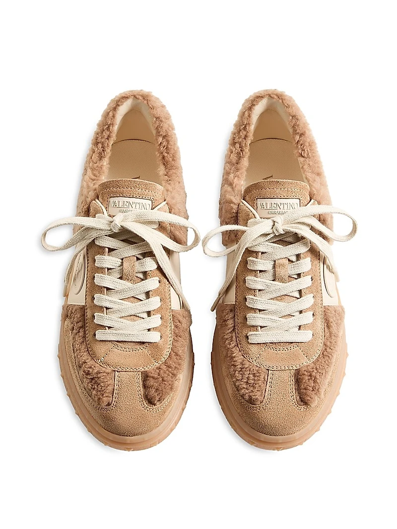 Upvillage Sneakers Wool and Crust Leather