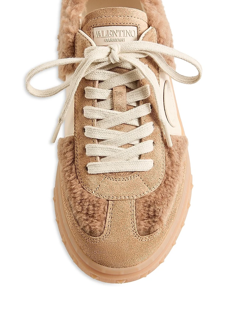Upvillage Sneakers Wool and Crust Leather
