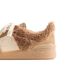 Upvillage Sneakers Wool and Crust Leather