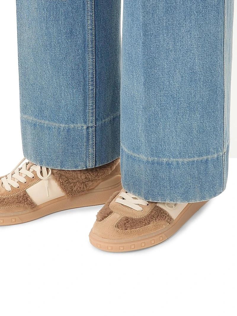 Upvillage Sneakers Wool and Crust Leather