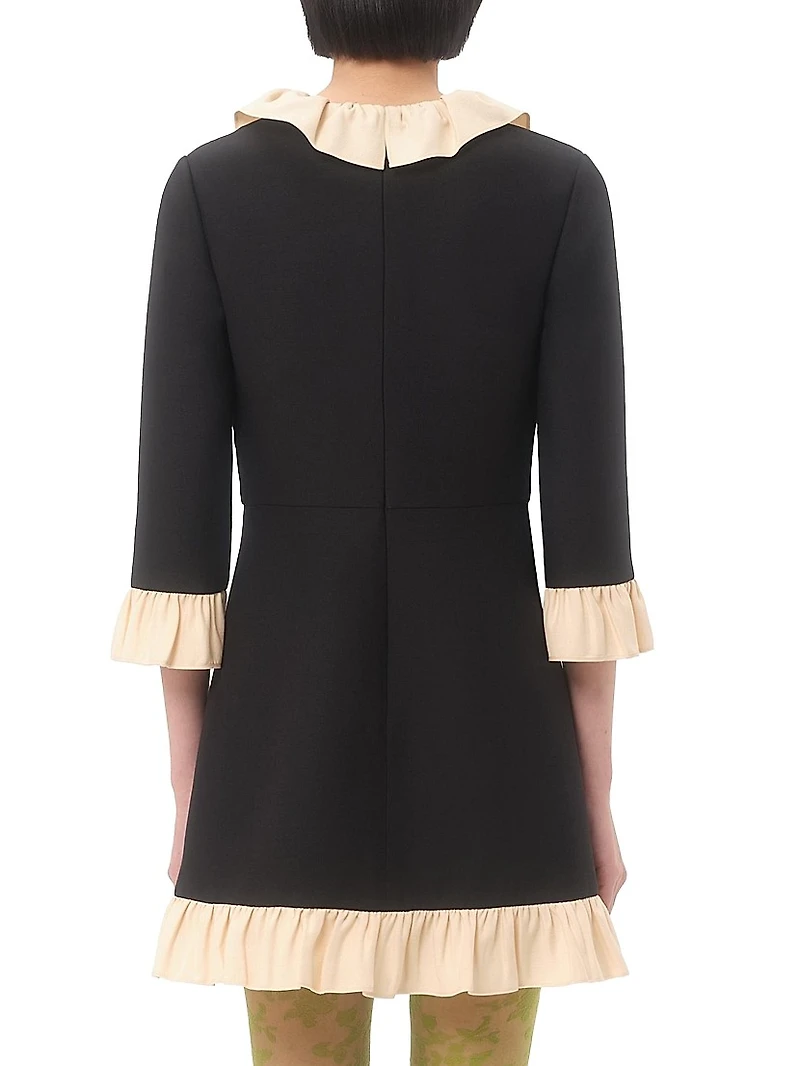 Crepe Couture Short Dress