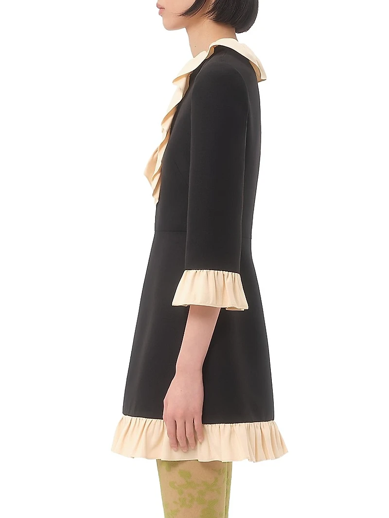 Crepe Couture Short Dress