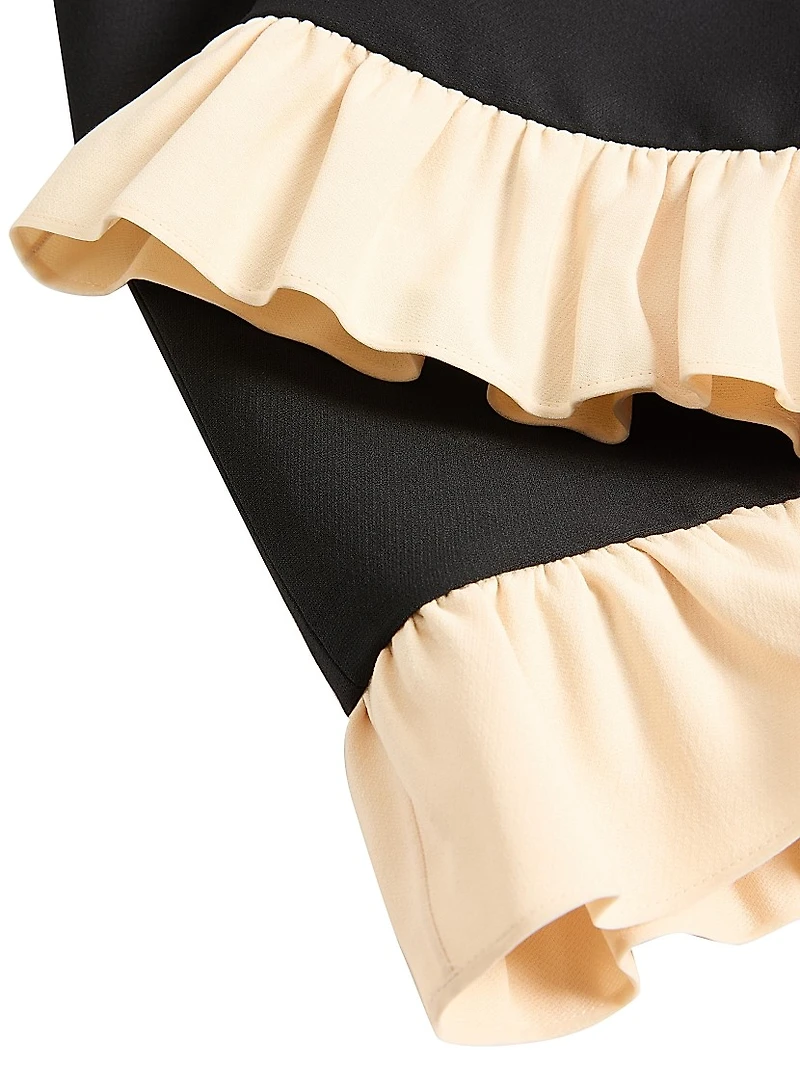 Crepe Couture Short Dress