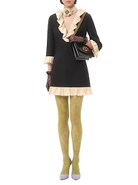 Crepe Couture Short Dress