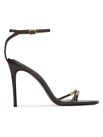Britanny 100MM Strappy Snake Sandals