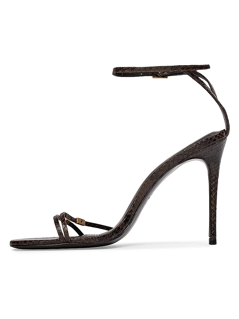 Britanny 100MM Strappy Snake Sandals