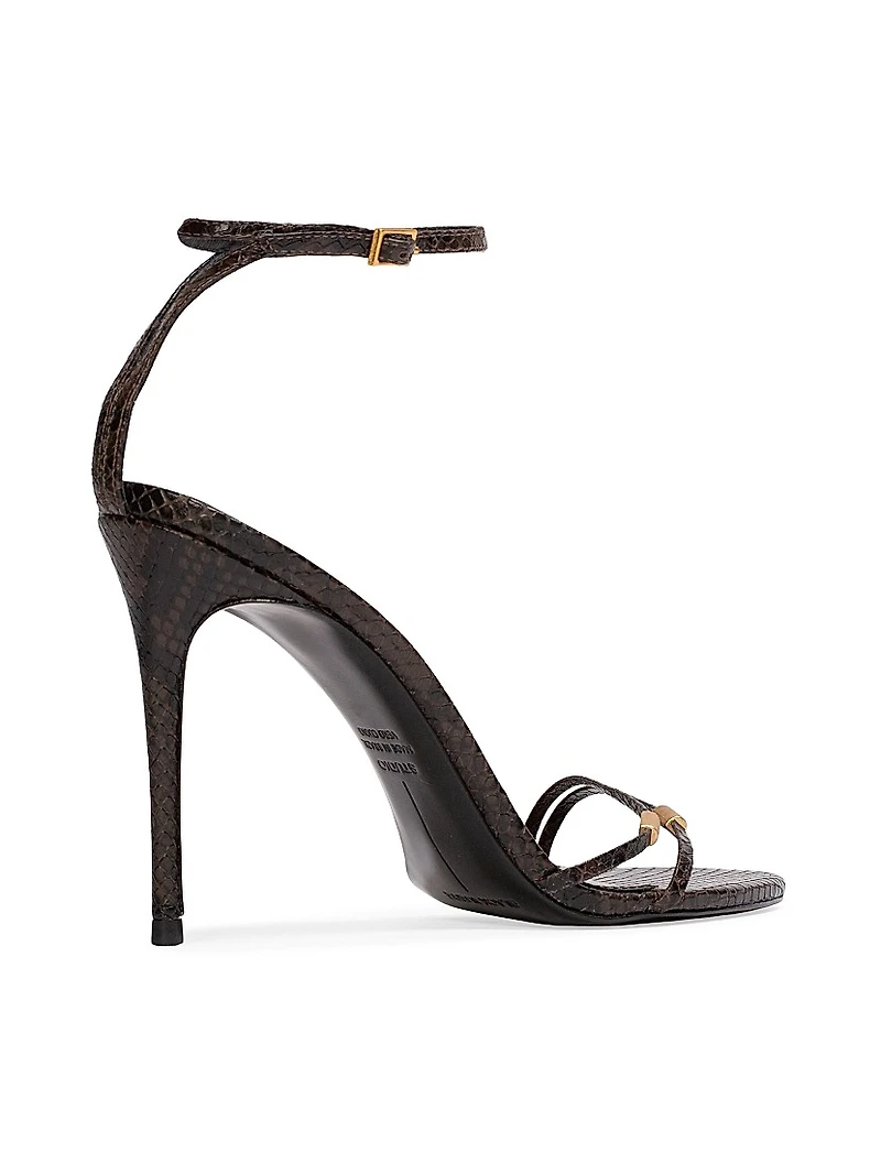 Britanny 100MM Strappy Snake Sandals