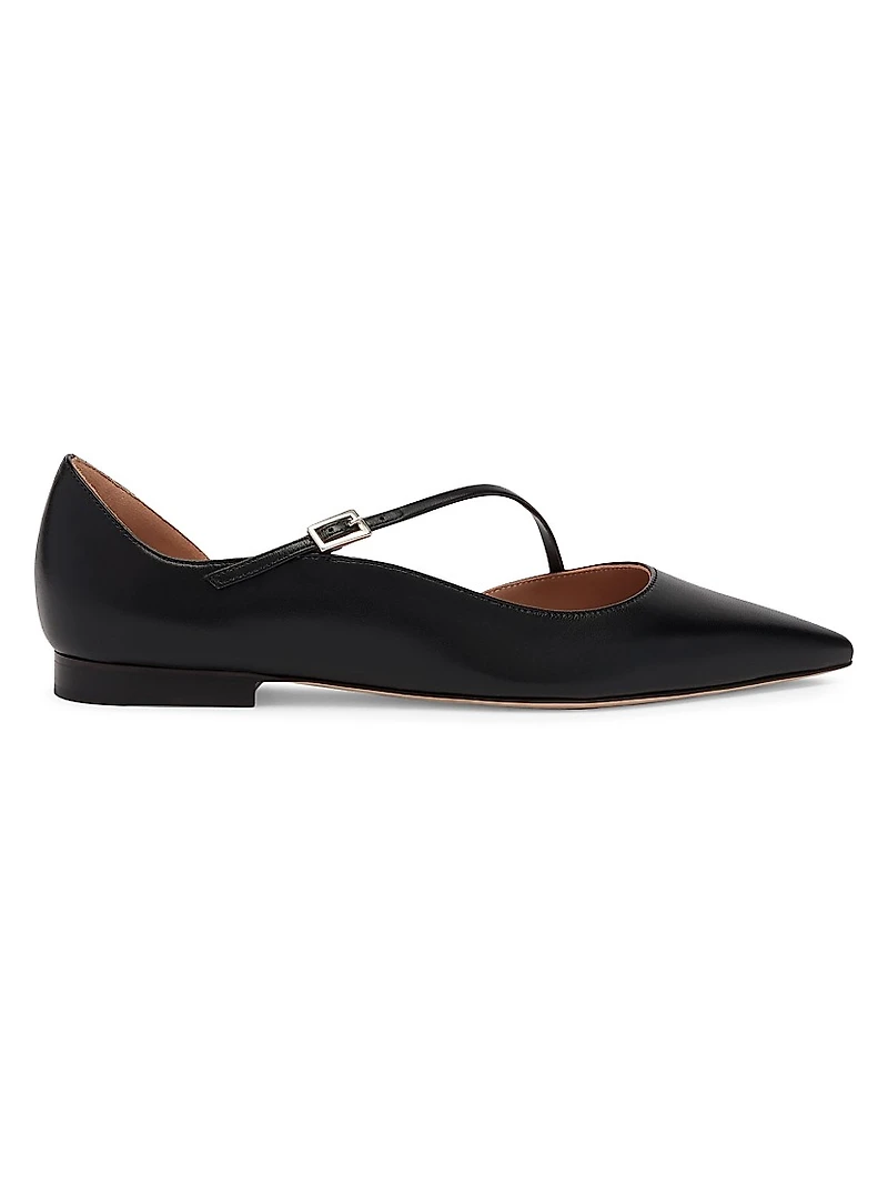 Bettina Leather Flat Pumps