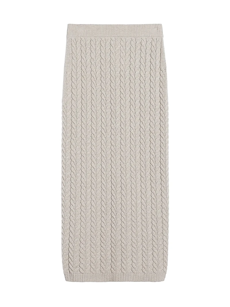 Wool and Cashmere Pencil Skirt