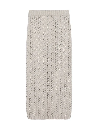 Wool and Cashmere Pencil Skirt