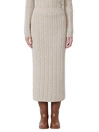 Wool and Cashmere Pencil Skirt