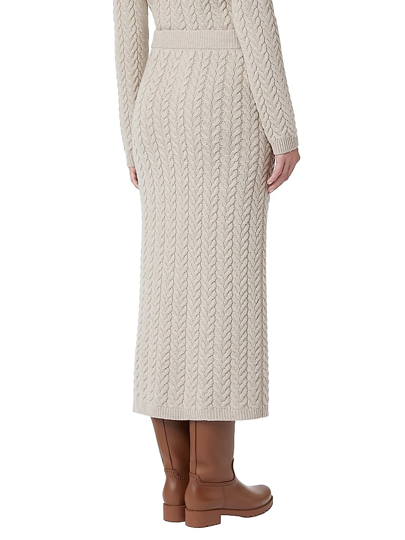 Wool and Cashmere Pencil Skirt